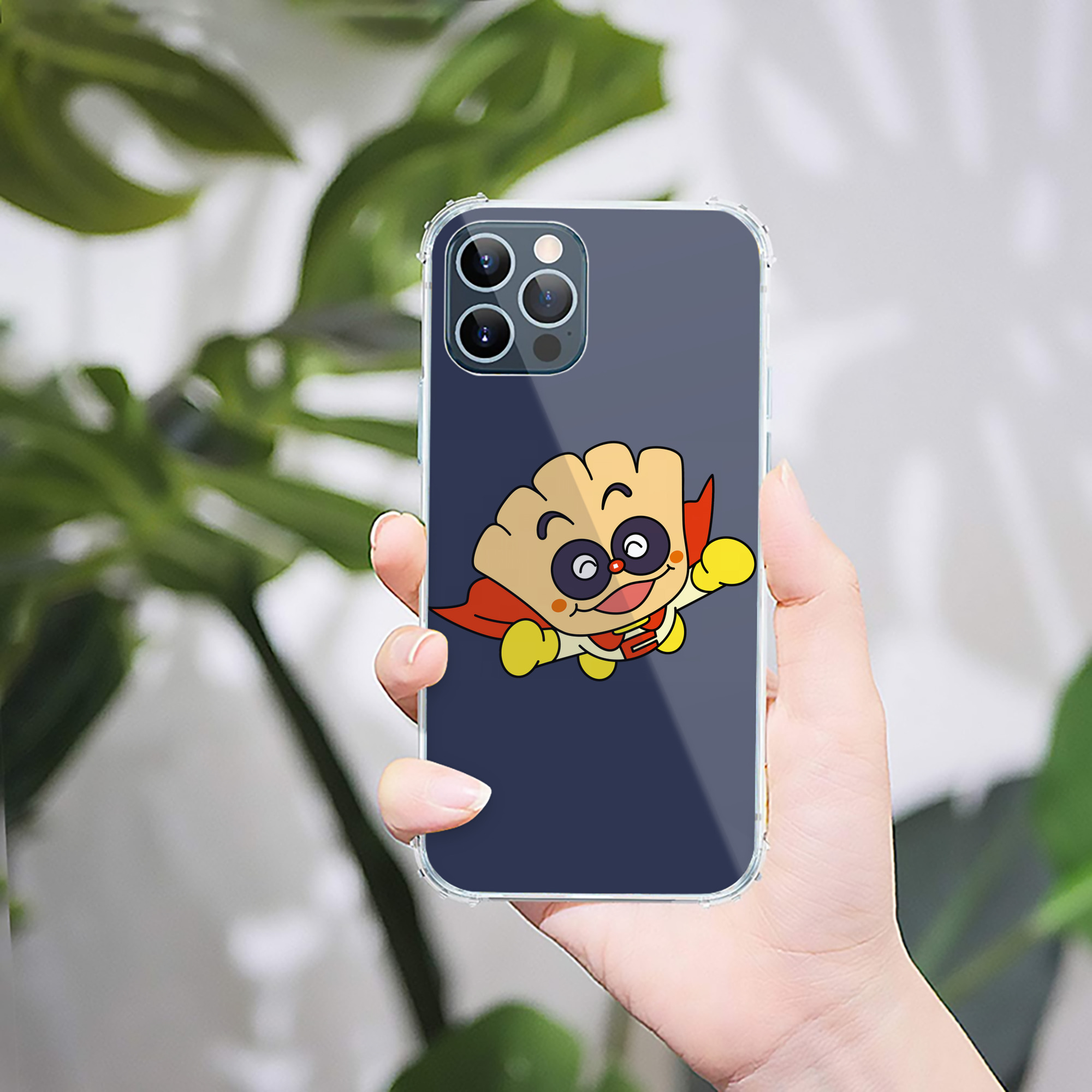 （画像用） アンパンマン Anpanman 【iPhone 12シリーズ対応】透明スマホケース（クリアソフトケース）